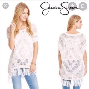 🆕 JESSICA SIMPSON | Fringe Crochet Top